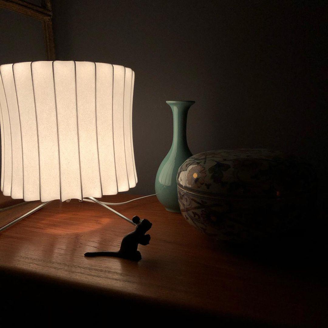Modern Tripod Accent Table Lamp with White Polymer Bubble Shade for Elegant Interior Lighting