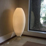 Modern Tripod Accent Table Lamp with White Polymer Bubble Shade for Elegant Interior Lighting
