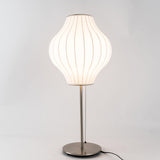 Modern Tripod Accent Table Lamp with White Polymer Bubble Shade for Elegant Interior Lighting