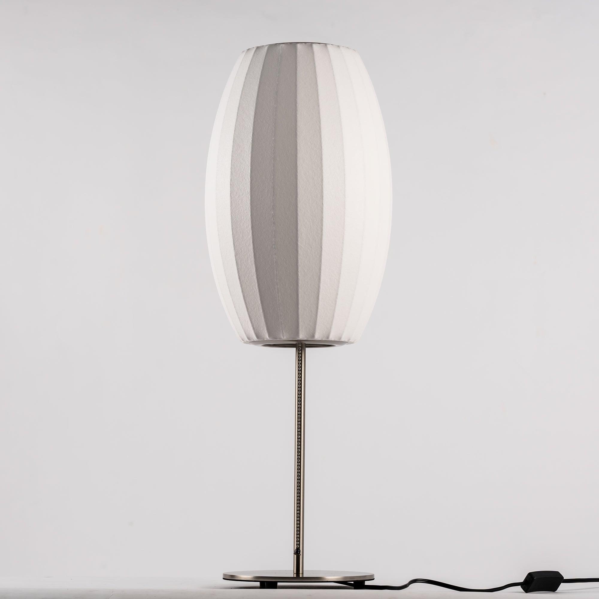 Modern Tripod Accent Table Lamp with White Polymer Bubble Shade for Elegant Interior Lighting