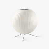 Modern Tripod Accent Table Lamp with White Polymer Bubble Shade for Elegant Interior Lighting