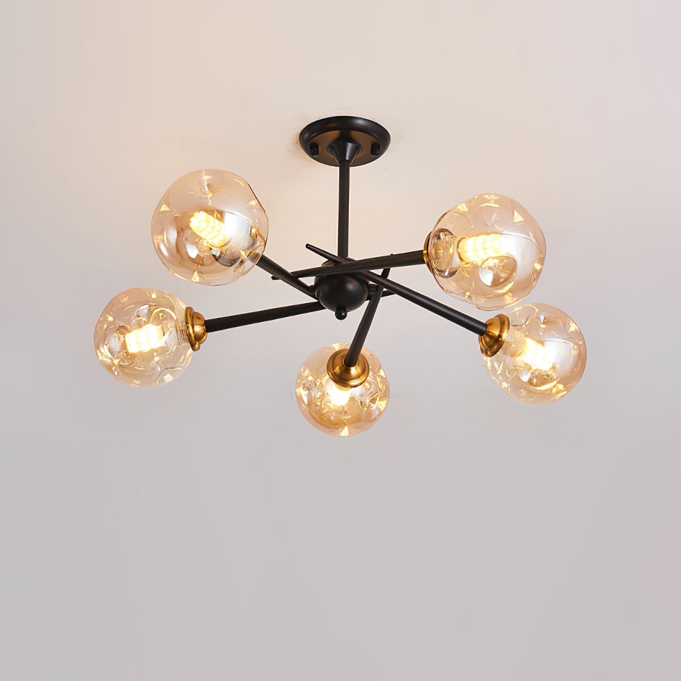 modern-handcrafted-glass-pendant-light-smoke-gray-amber-chandelier-for-dining-room