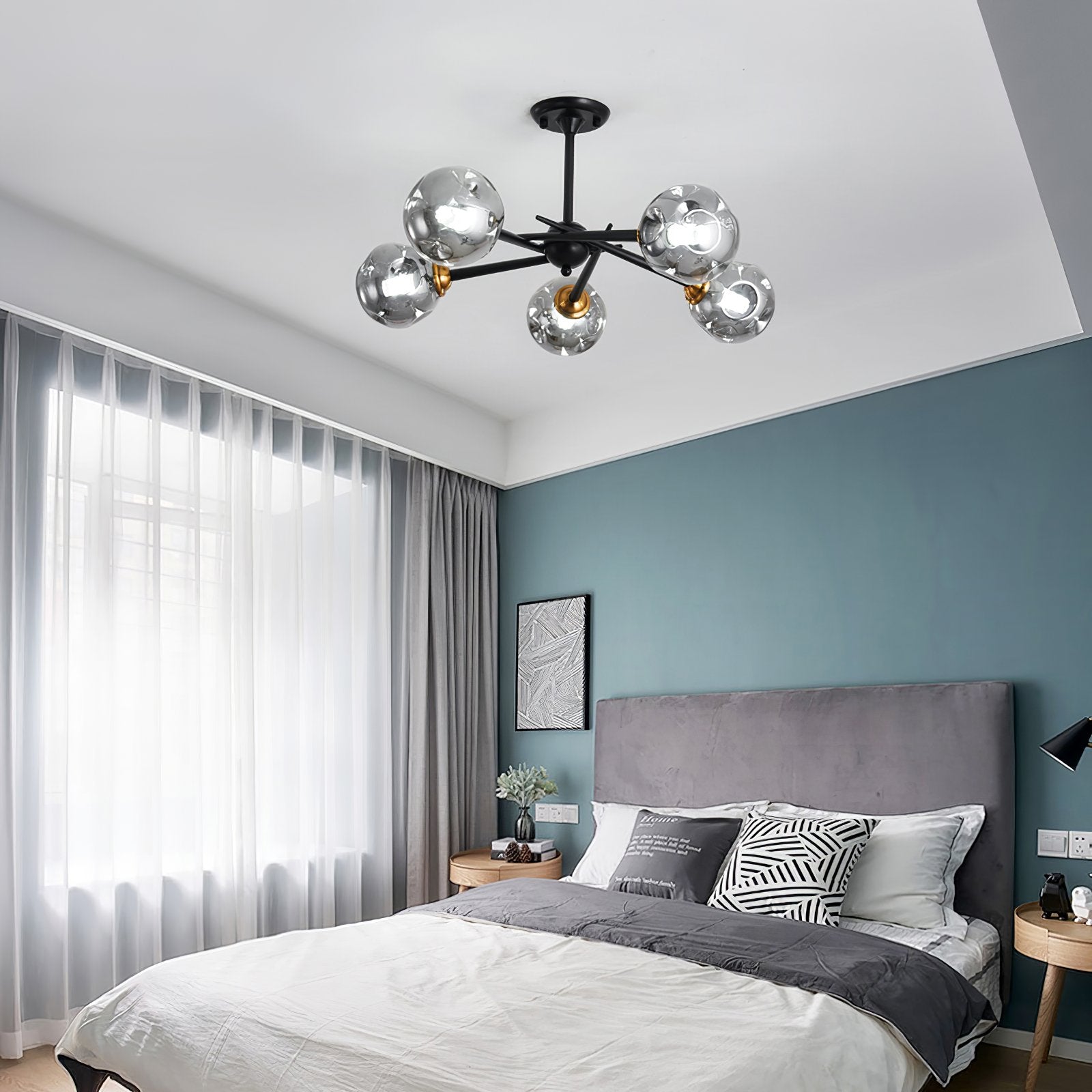 modern-handcrafted-glass-pendant-light-smoke-gray-amber-chandelier-for-dining-room