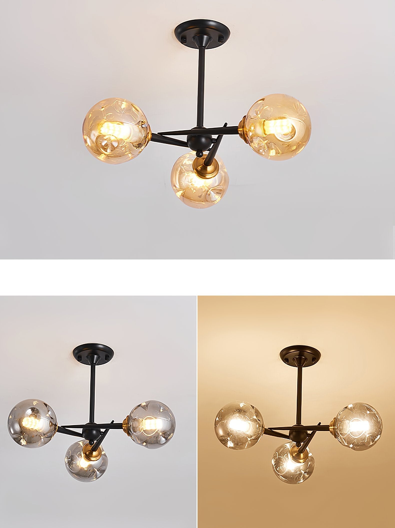 modern-handcrafted-glass-pendant-light-smoke-gray-amber-chandelier-for-dining-room