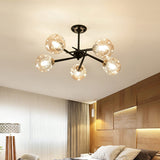 modern-handcrafted-glass-pendant-light-smoke-gray-amber-chandelier-for-dining-room