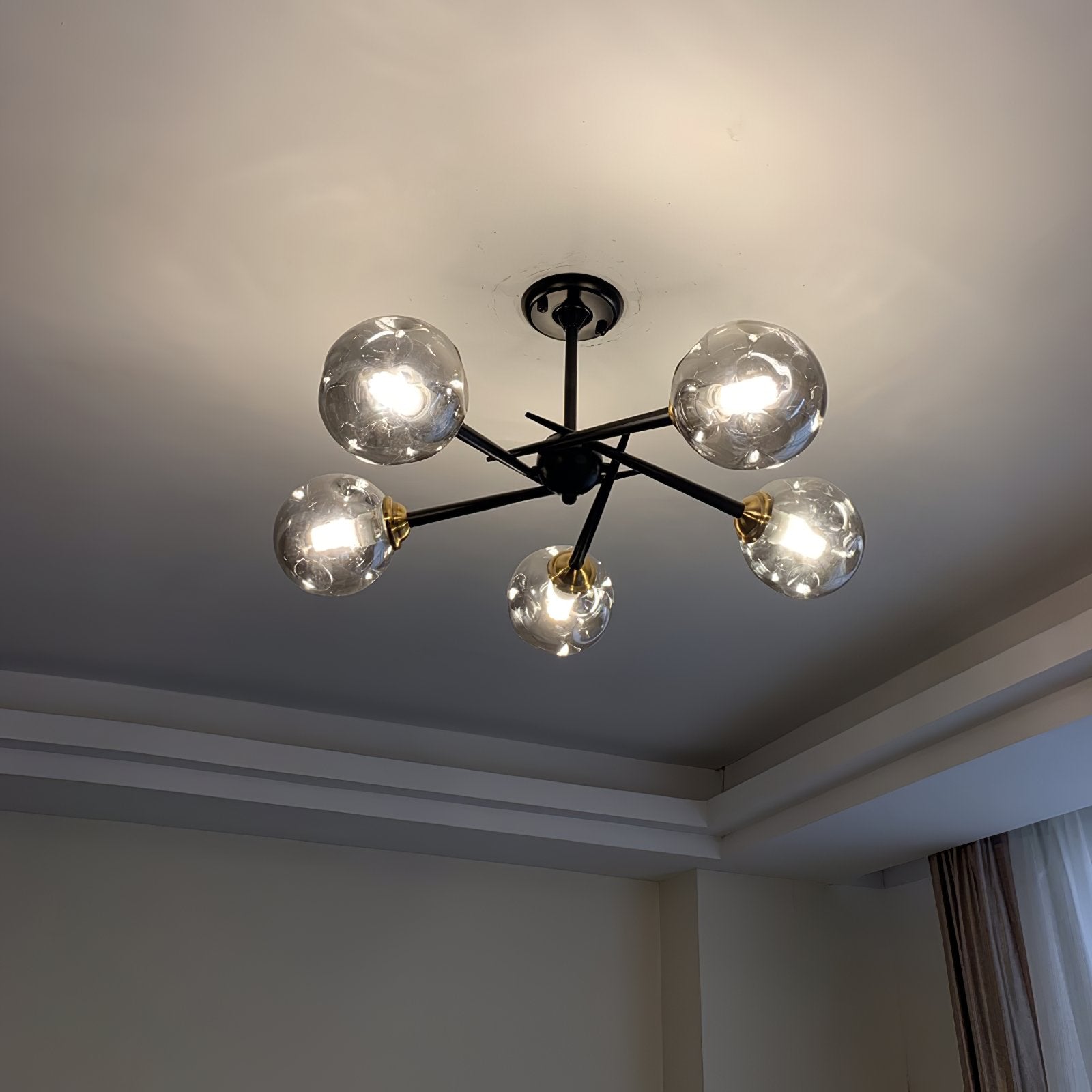 modern-handcrafted-glass-pendant-light-smoke-gray-amber-chandelier-for-dining-room