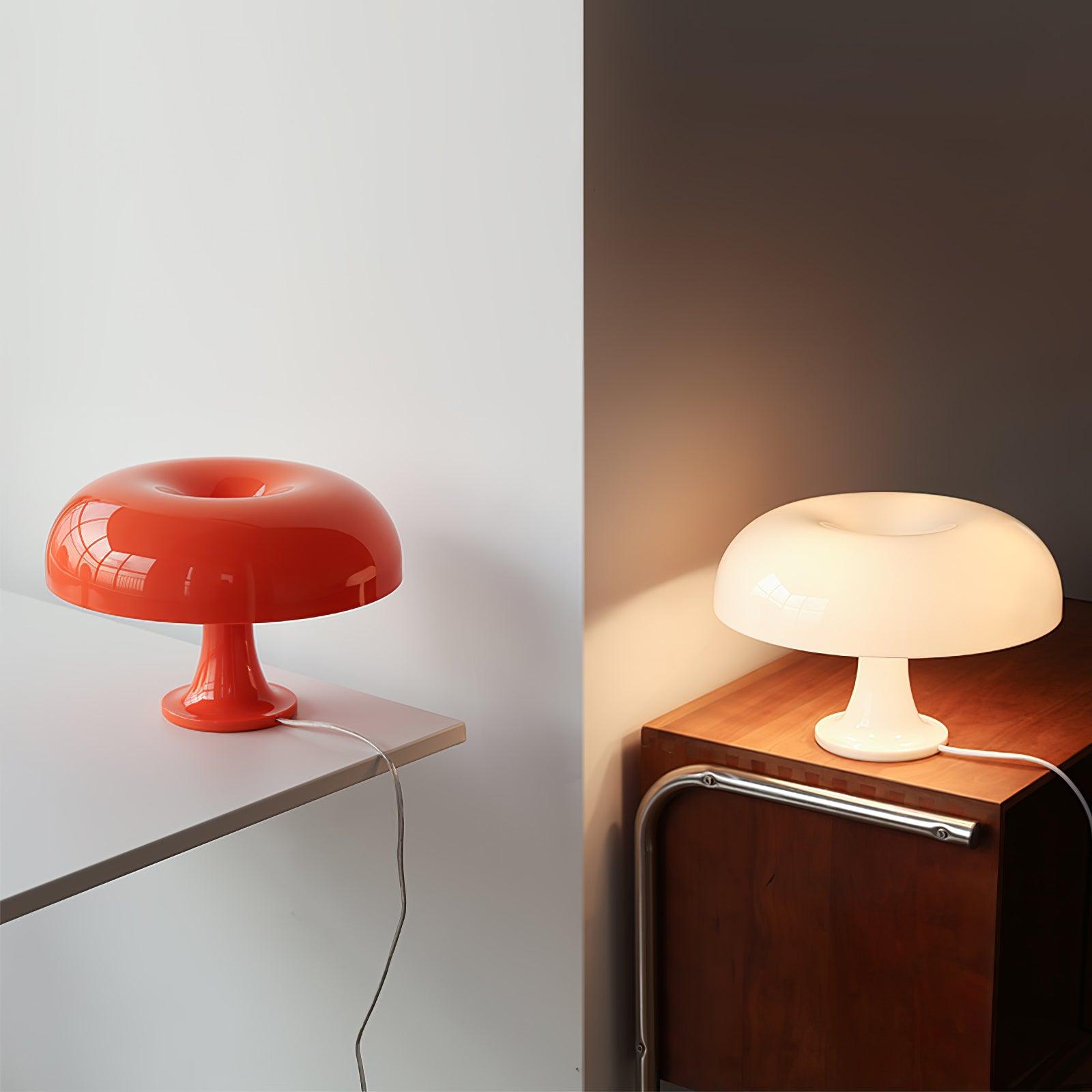 Vintage Style Mid Century Mushroom Desk Lamp for Bedroom and Office Task Lighting