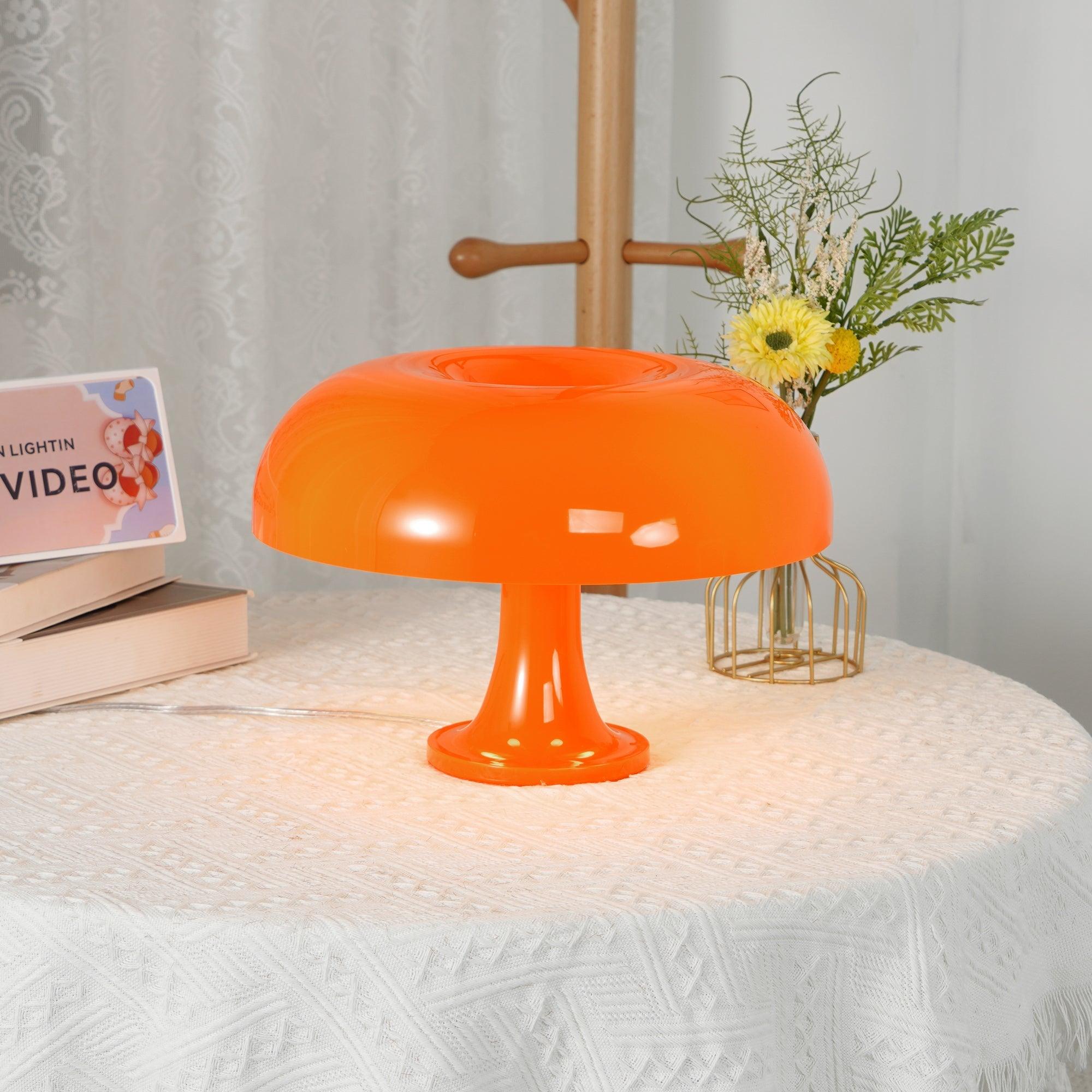 Vintage Style Mid Century Mushroom Desk Lamp for Bedroom and Office Task Lighting