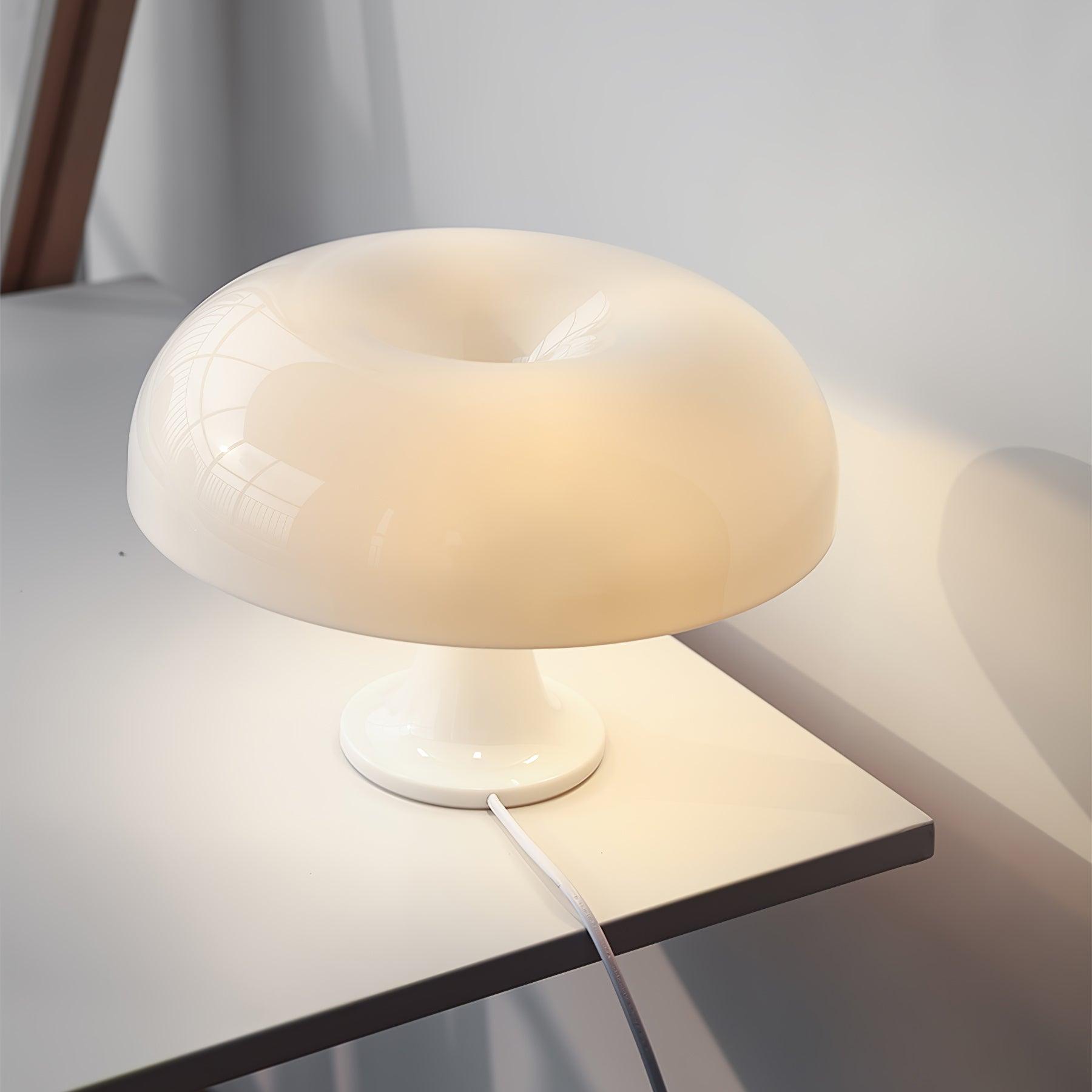 Vintage Style Mid Century Mushroom Desk Lamp for Bedroom and Office Task Lighting
