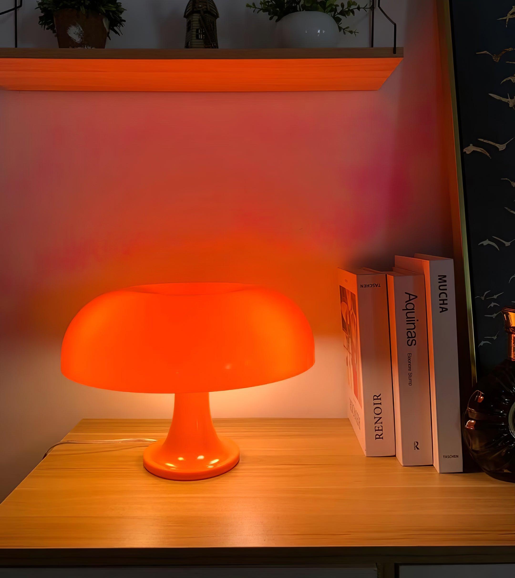 Vintage Style Mid Century Mushroom Desk Lamp for Bedroom and Office Task Lighting