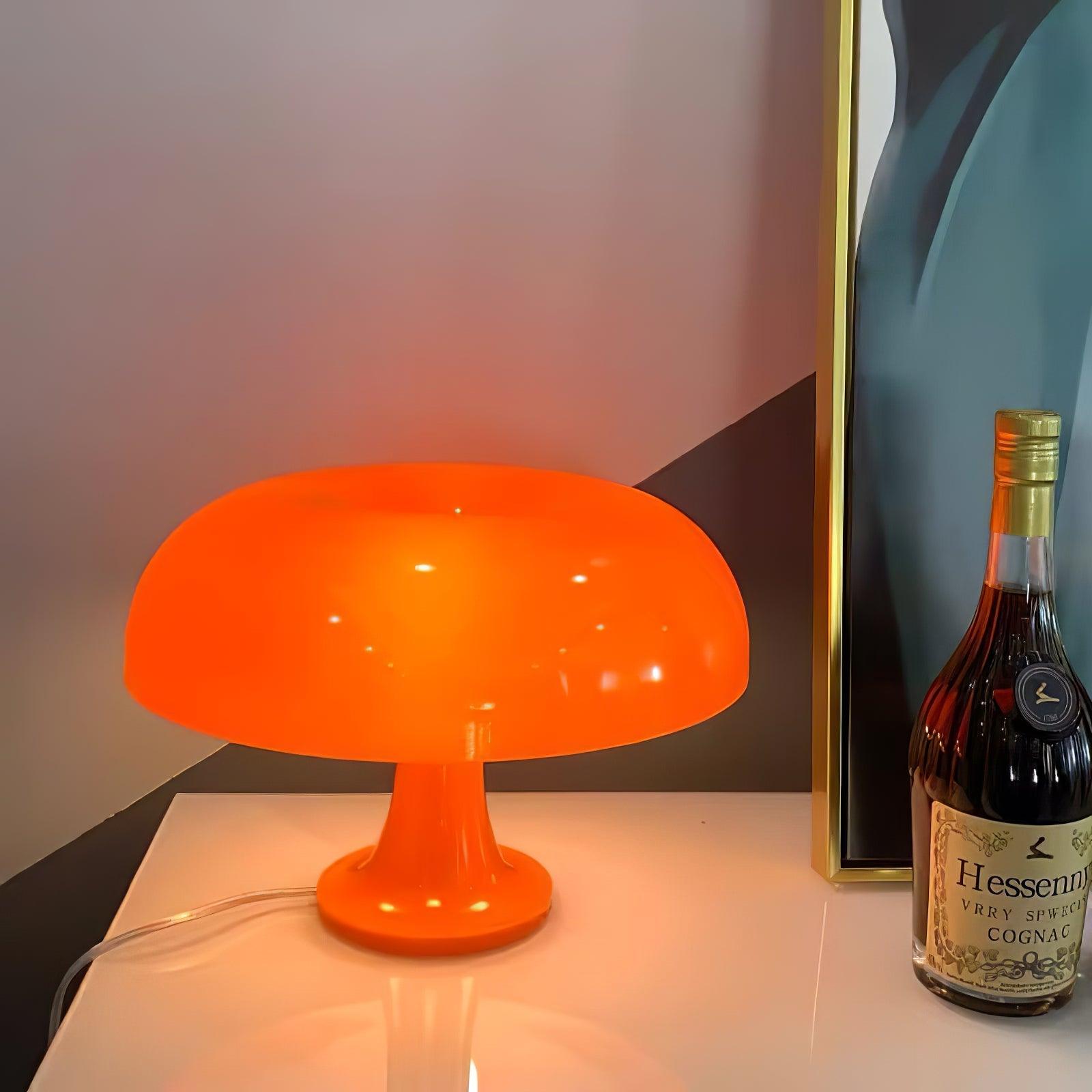 Vintage Style Mid Century Mushroom Desk Lamp for Bedroom and Office Task Lighting