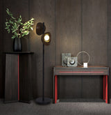 Modern Nest Wooden Floor Lamp Standing Light with Integrated LED and Organic Shades