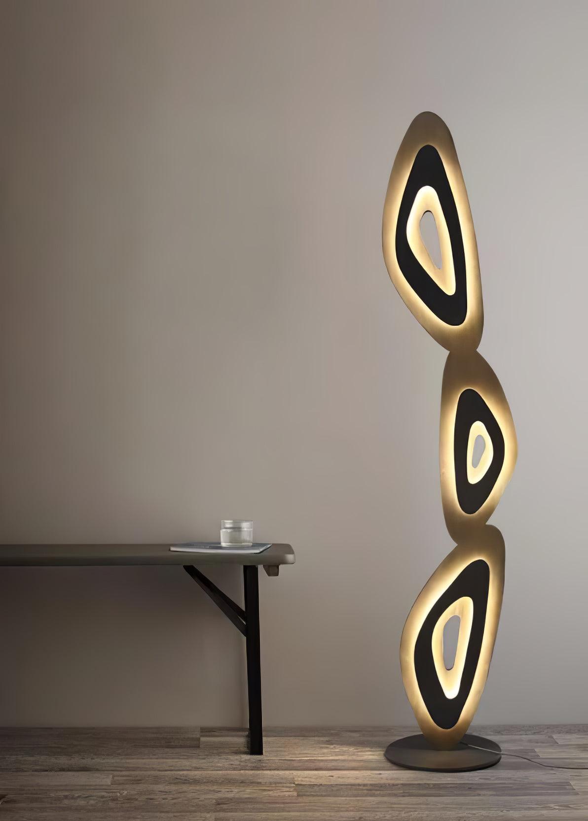 Nevis Modern Minimalist Geometric LED Floor Lamp for Living Room and Bedroom