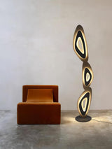 Nevis Modern Minimalist Geometric LED Floor Lamp for Living Room and Bedroom