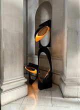 Modern Abstract Geometric LED Sculpture Floor Lamp Artistic Standing Light for Living Room