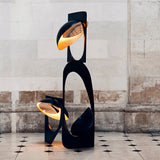 Modern Abstract Geometric LED Sculpture Floor Lamp Artistic Standing Light for Living Room
