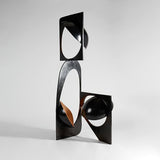 Modern Abstract Geometric LED Sculpture Floor Lamp Artistic Standing Light for Living Room