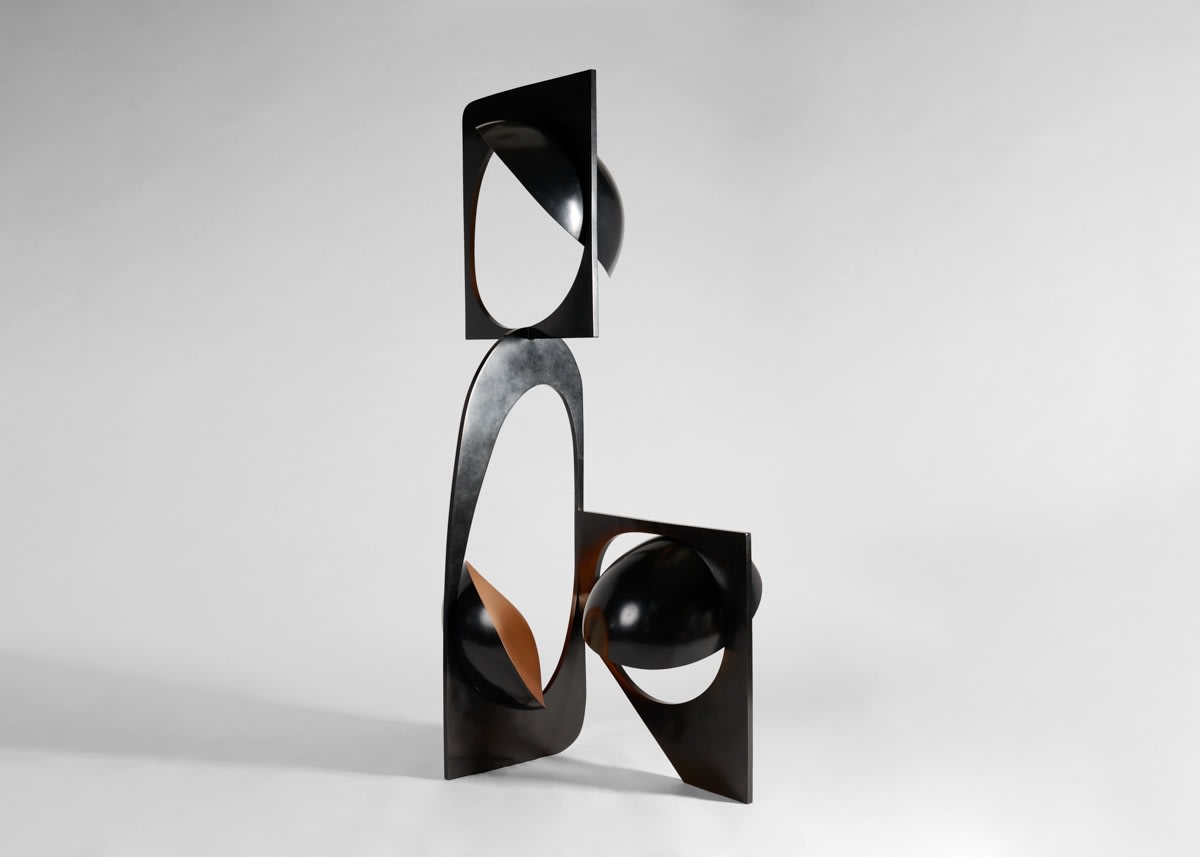 Modern Abstract Geometric LED Sculpture Floor Lamp Artistic Standing Light for Living Room