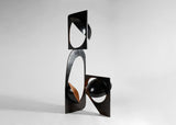 Modern Abstract Geometric LED Sculpture Floor Lamp Artistic Standing Light for Living Room