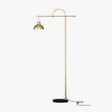 Nidal Modern Metal Standing Floor Lamp with Elegant Marble Base and Minimalist Design