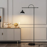 Nidal Modern Metal Standing Floor Lamp with Elegant Marble Base and Minimalist Design