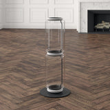 Modern Hand Blown Glass Modular Floor Lamp for Living Room with Integrated LED Lighting