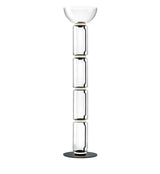 Modern Hand Blown Glass Modular Floor Lamp for Living Room with Integrated LED Lighting