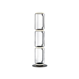 Modern Hand Blown Glass Modular Floor Lamp for Living Room with Integrated LED Lighting