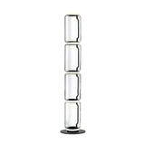 Modern Hand Blown Glass Modular Floor Lamp for Living Room with Integrated LED Lighting