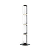 Modern Hand Blown Glass Modular Floor Lamp for Living Room with Integrated LED Lighting