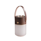 Modern Portable LED Lantern Table Lamp with Natural Wood Handle and USB Charging