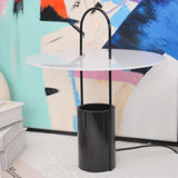 Nomade Modern Industrial Table Lamp with Carry Handle and Acrylic Diffuser for Bedside and Office