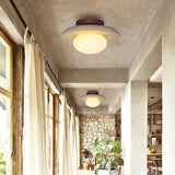 modern-yellow-travertine-and-walnut-wood-semi-flush-mount-ceiling-light-fixture