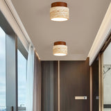 modern-yellow-travertine-and-walnut-wood-semi-flush-mount-ceiling-light-fixture