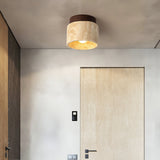 modern-yellow-travertine-and-walnut-wood-semi-flush-mount-ceiling-light-fixture