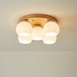 modern-nordic-wood-round-flush-mount-ceiling-light-with-white-glass-shades