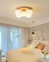 modern-nordic-wood-round-flush-mount-ceiling-light-with-white-glass-shades