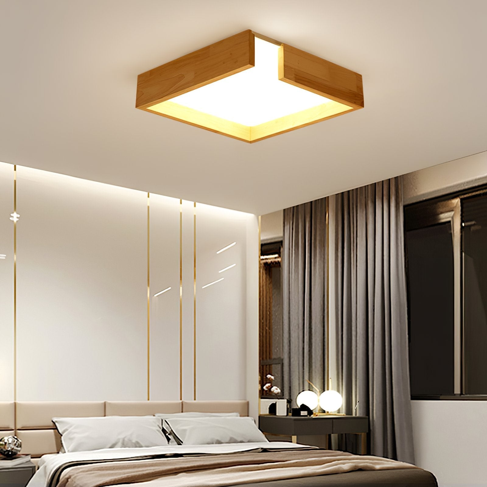 notched-modern-round-wood-flush-mount-ceiling-light-with-integrated-led-and-acrylic-diffuser