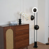 Modern LED Floor Lamp Black Three Light Tall Accent Light for Living Room
