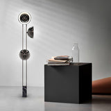 Modern LED Floor Lamp Black Three Light Tall Accent Light for Living Room