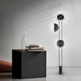 Modern LED Floor Lamp Black Three Light Tall Accent Light for Living Room