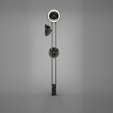 Modern LED Floor Lamp Black Three Light Tall Accent Light for Living Room