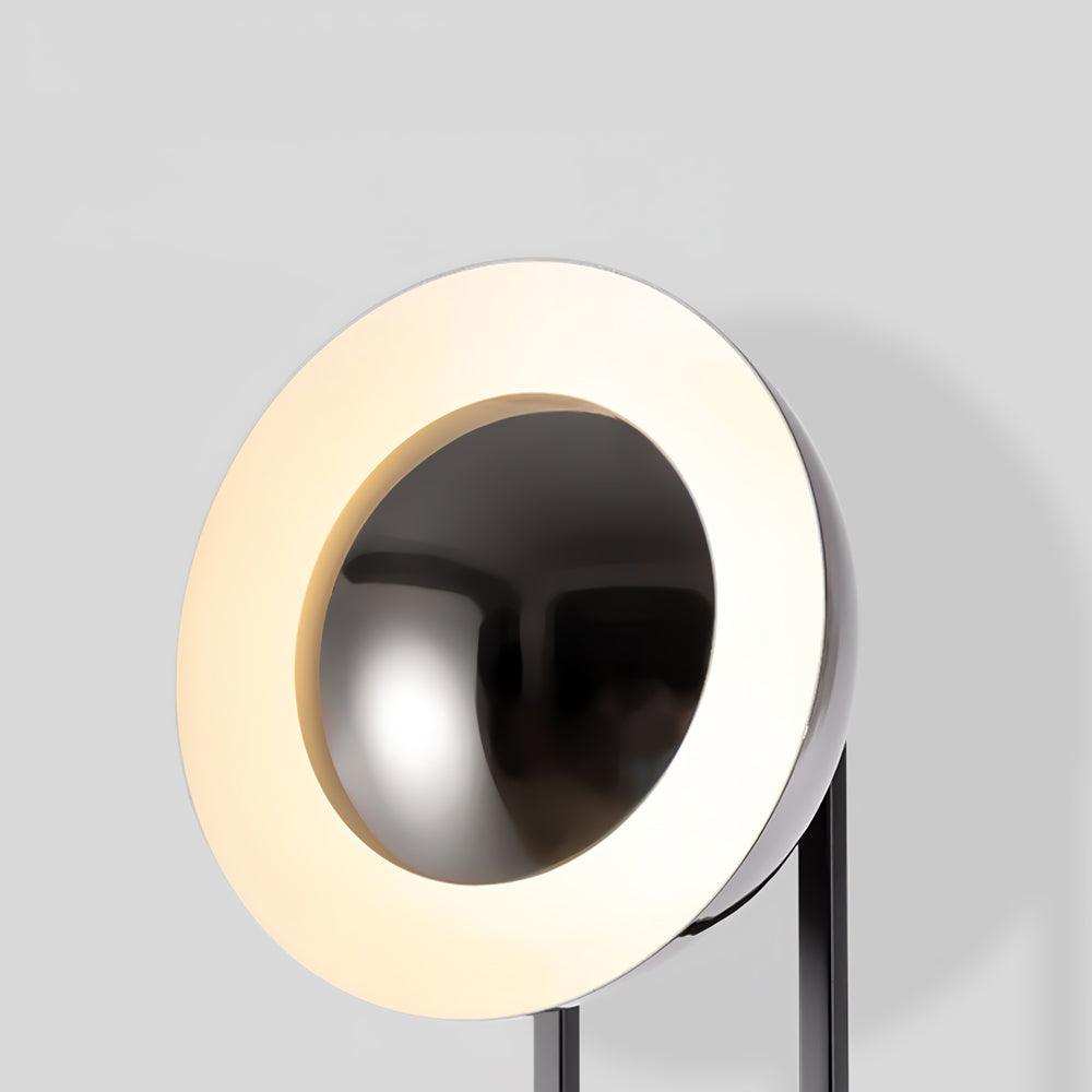 Modern LED Floor Lamp Black Three Light Tall Accent Light for Living Room