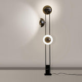 Modern LED Floor Lamp Black Three Light Tall Accent Light for Living Room