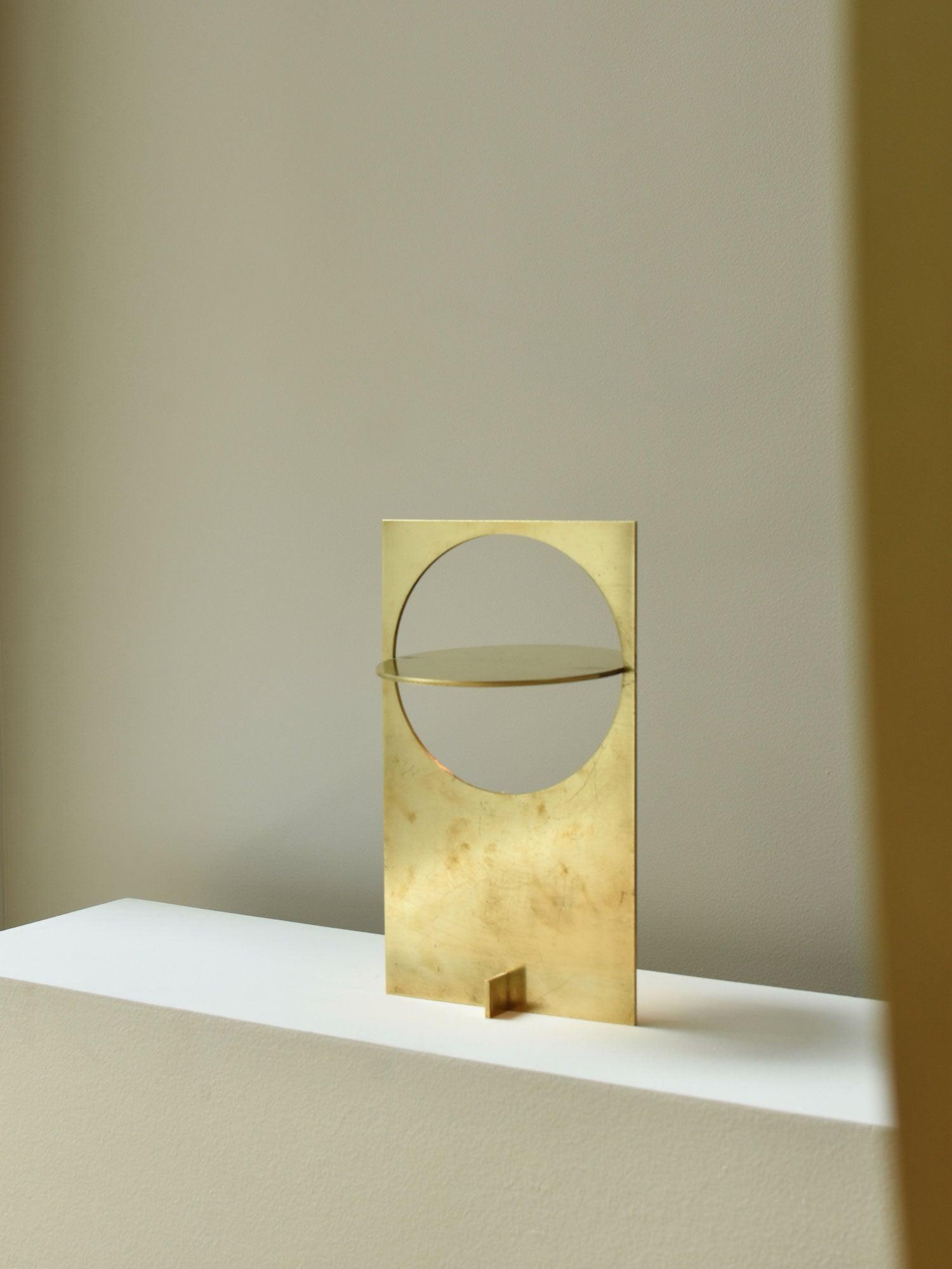 Minimalist Geometric Iron Reading Table Lamp with Adjustable Integrated LED Spotlight