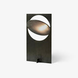 Minimalist Geometric Iron Reading Table Lamp with Adjustable Integrated LED Spotlight