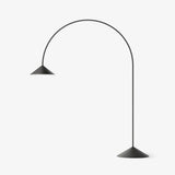 Modern Arc Torchiere Floor Lamp with Flexible Extension and Aluminum Body