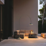 Modern Arc Torchiere Floor Lamp with Flexible Extension and Aluminum Body