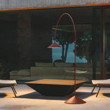 Modern Arc Torchiere Floor Lamp with Flexible Extension and Aluminum Body