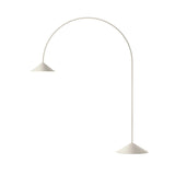 Modern Arc Torchiere Floor Lamp with Flexible Extension and Aluminum Body